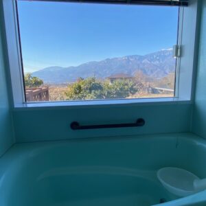 浴室　アルプスの眺望は絶景！