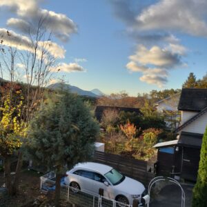 2階からの富士山